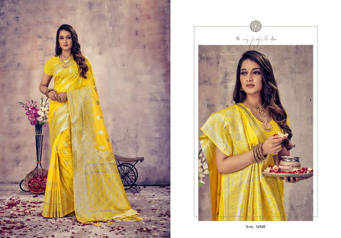 Minaxi Silk Vol 1 By Bunawat Banarasi Silk Sarees Catalog
